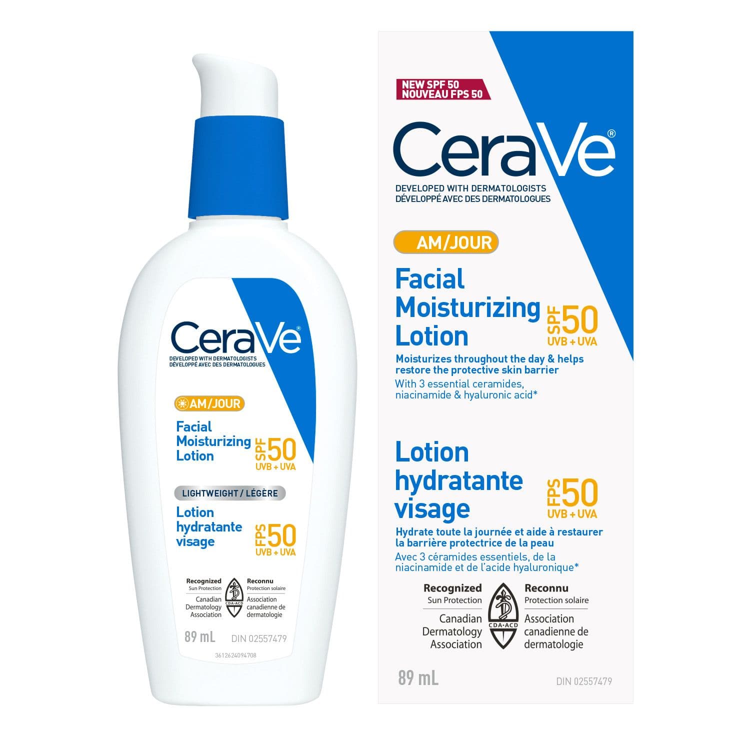 Cerave SPF 50 Facial Moisturising Lotion